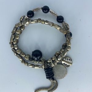 Oxidized look bracelet